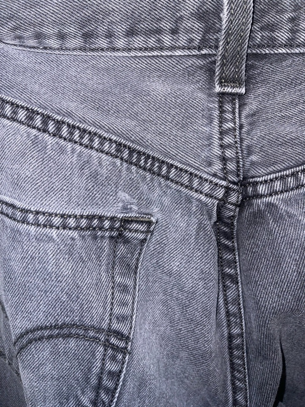 Levi's High-Rise Straight Jeans - Charcoal Black Wash - Picture 10 of 10